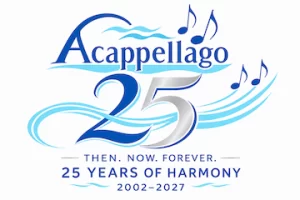 Acappellago-anniversary-logo Acappellago Anniversary 2002-2027