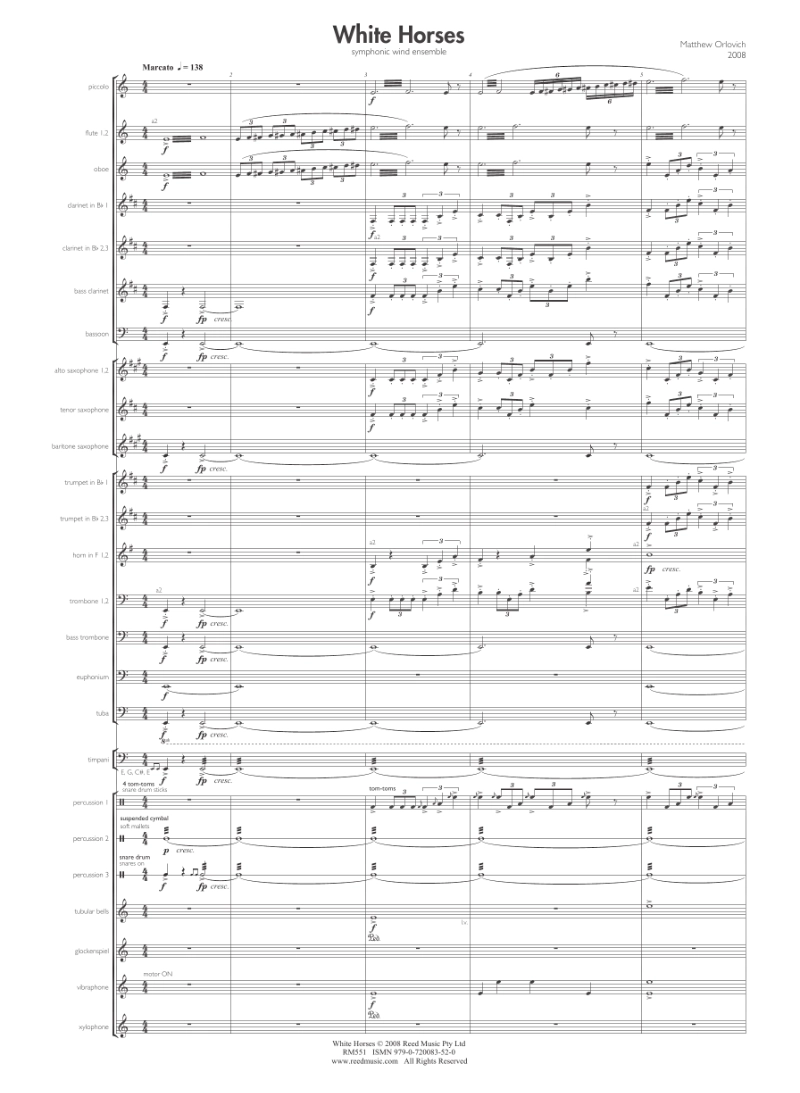 White Horses (for concert band)